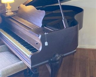 Piano is French Provincial in design 