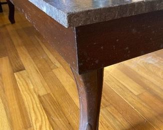 Marble top coffee table - vintage