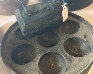Lots of interesting cast iron cookware