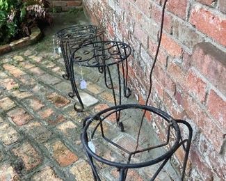 Several plant stands