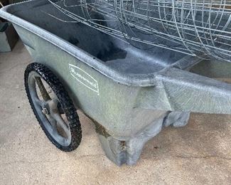 Tomato trellises and tote-cart