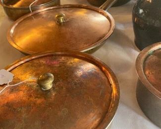 Lots of copper cookware too