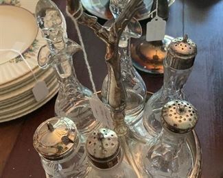 Cruet set - late 19th C