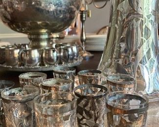 Sterling overlay set of shots or liquers