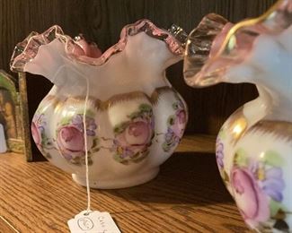 Pair of case-glass vases