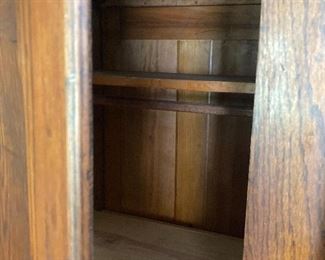 Walnut armoire details