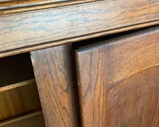 Walnut armoire details