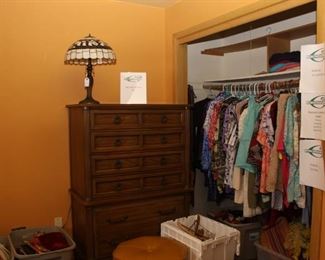 Tallboy Dresser and Ladies Clothing