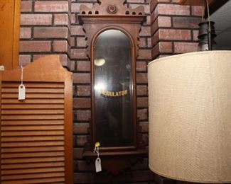 Regulator Wall Clock Cabinet no Works