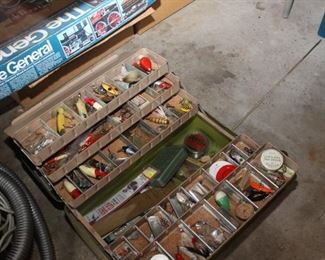 Vintage Tackle Box w/ Tackle