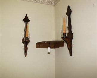 Corner Shelf and Wall Candles