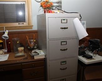 Wood 4 Drawer Filing Cabinet