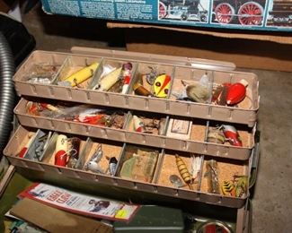 Vintage Tackle Box w/ Tackle