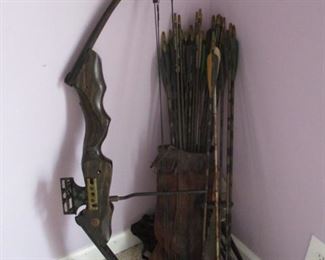 Compound Bow With Arrows And Accessories