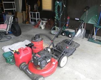 mower with bager 