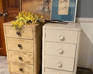 Vintage 4 drawer chests