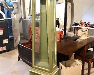 Glass shelves, lighted