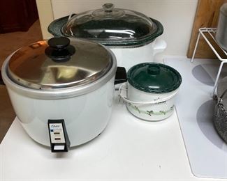 Did crock pots all used to come with baby crockpots?  What can you even do with a tiny crock pot? Again is this the kids crock pot?  Like the crockpot version of the Easy Bake Oven?  Instead of making a half raw cake in twenty minutes it makes a half raw piece of chicken in 12 hours?