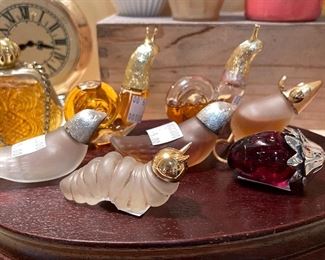 These old avon perfume jars are so adorable.  I like to pretend the two snails are in a very slow race and have been moving them just slightly forward every day to see if anyone’s noticed.  No one has.
