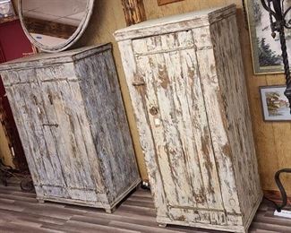 Repurposed, Distressed Wood Jelly / Storage Cabinet