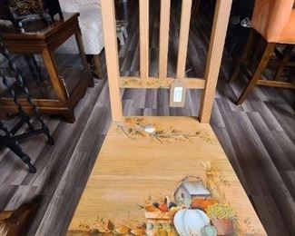 Hand Painted Autumn Chair