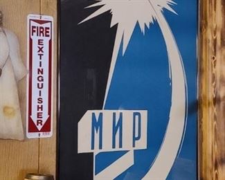 Original 1960 Soviet Union Propaganda Poster Featuring Francis Powers