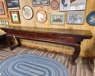 Antique Console Table (111 inches wide)