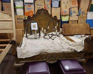 Michael Taylor Designs Italian Queen Venetian Style Bed