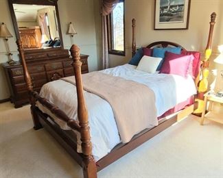 1 of 7 - 6 Piece Poster Bed Queen Bedroom Set by Sumter Cabinet Co.