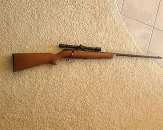 1 of 10 Remington .22 Caliber Bolt Action  Model 511 "ScoreMaster" Shotgun with Sears "Ted Williams" 4x Scope+Mount.