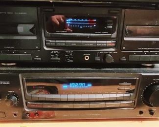 1 of 3 Kenwood Ta[pe Deck and Receiver