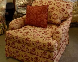 Also matching chair and ottoman