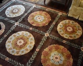 Wool rug.  Approximately 19'4" x 10'10"