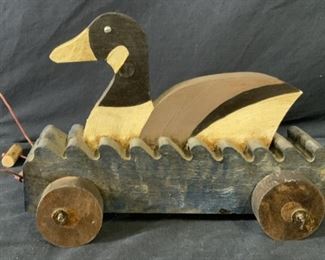 Antique Children’s Duck Pull Along Toy

