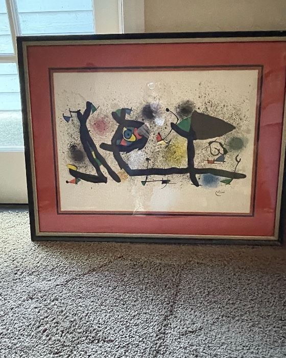 Miro lithograph - certificate of authenticity $1500