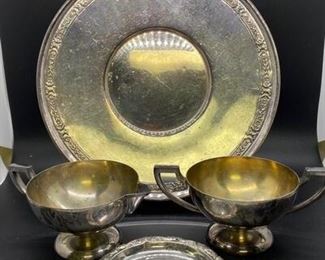 Benedict Silver Plate Serving Piece Lot