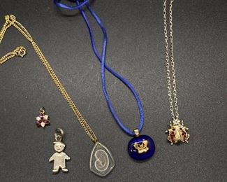 Mixed Pendant Charm Necklace Lot