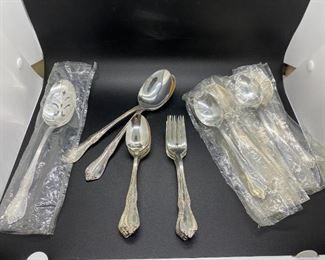 Oneida Community Salad Forks, Spoons, Serving Spoons