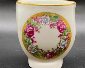 Small Limoges France Floral Painted Cup