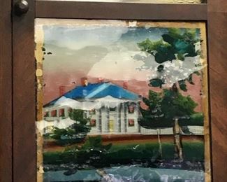 ANTIQUE MANTLE/WALL CLOCK