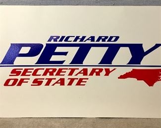 VINTAGE RICHARD PETTY FOR SECRETARY OF STATE POSTER