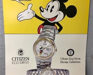 VINTAGE CITIZENS WATCH MICKEY MOUSE (DISNEY) POSTER