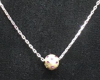 JEWELED BEAD & NECKLACE