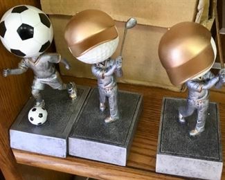 SPORTS BOBBLE HEAD FIGURINES