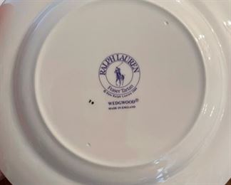 24 Wedgwood for Ralph Lauren ‘Fraser Tartan’ 8” plates.  Being sold as two sets of 12