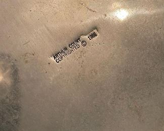 Large Arthur Court aluminum rabbit wine chiller