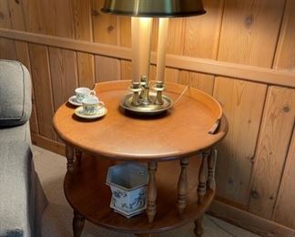 Vintage Conant Ball round side table