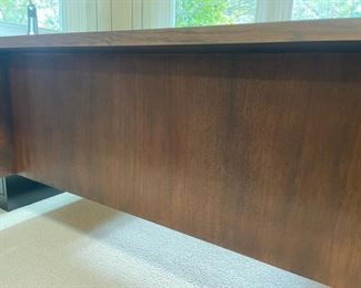 Vintage MCM walnut executive desk by Drexel