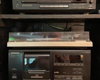 Electronics, including a vintage Technics turntable and nice surround sound system(not photographed)
