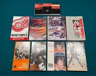 Large collection of vintage NHL guides, record books, media guides, yearbooks, directories and more